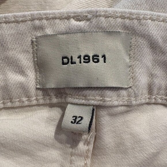 DL1961 Joni Slim Boot Maternity Jeans Women's Size 32 in Ivory - Picture 4 of 9